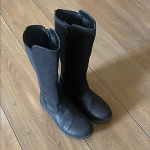 BONGO Girl's Black Boots- size 2
